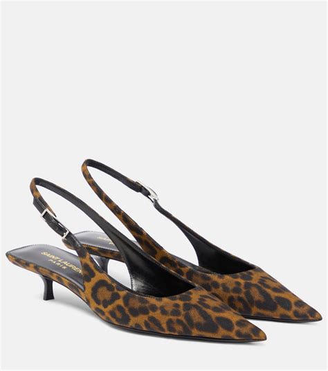 ysl leopard shoes|SAINT LAURENT Cherish leopard.